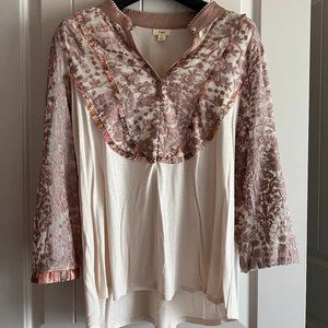 Anthropologie TINY Floral Embroidered Top
